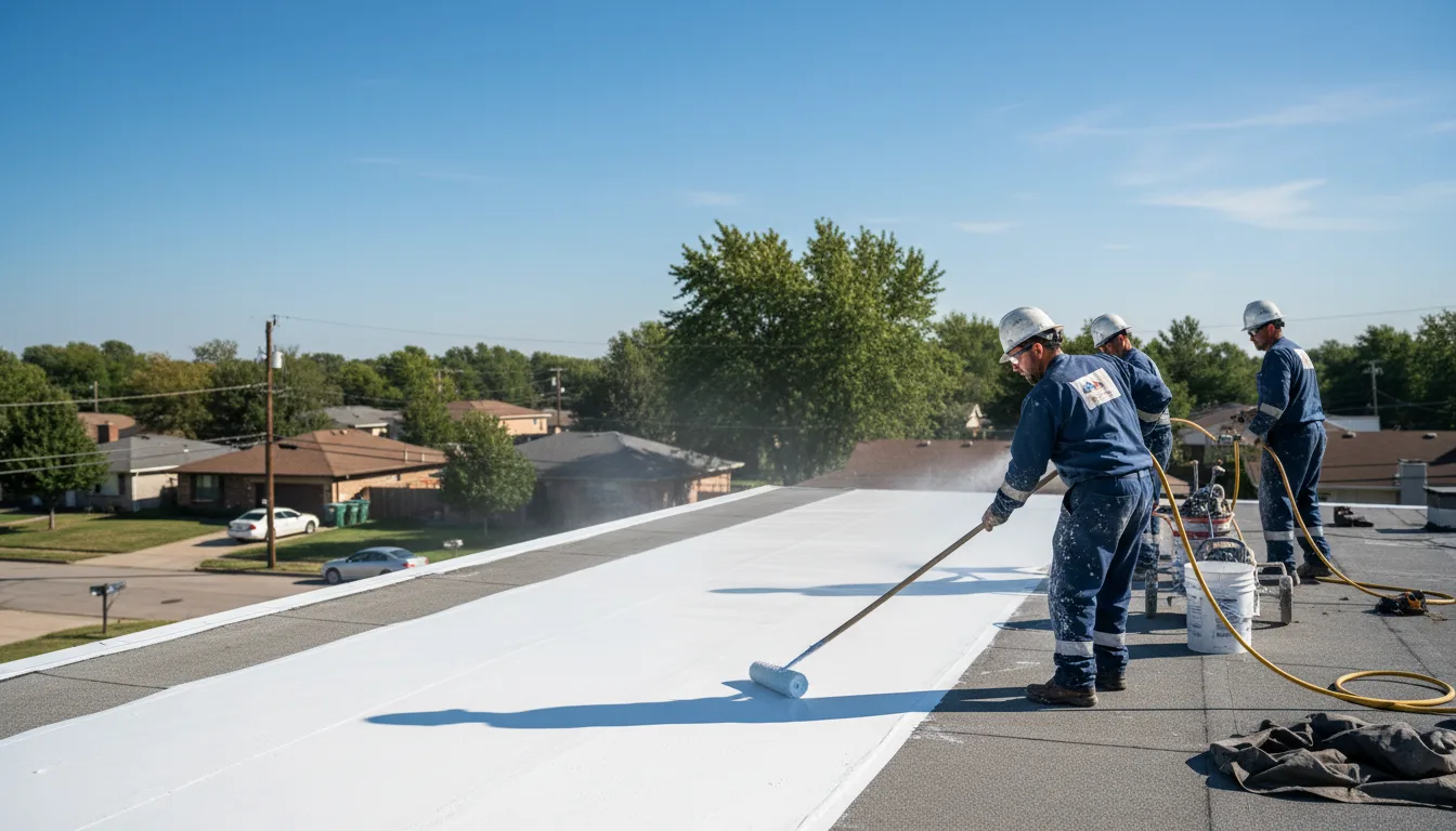 Commercial roof coating in Oak Hill, NY near me